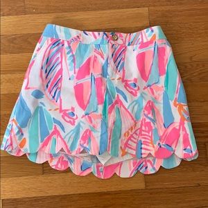 Lilly Pulitzer Skort. Size 6. Worn Once.